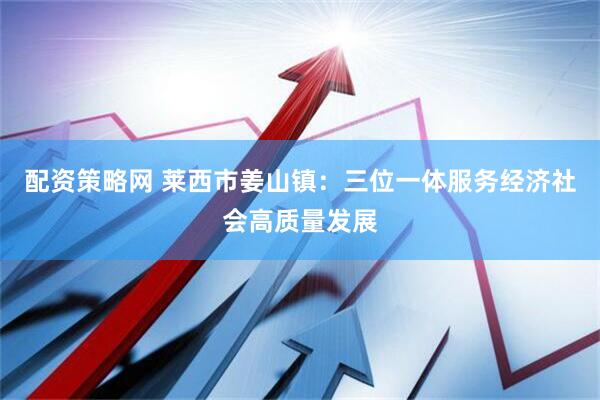 配资策略网 莱西市姜山镇：三位一体服务经济社会高质量发展